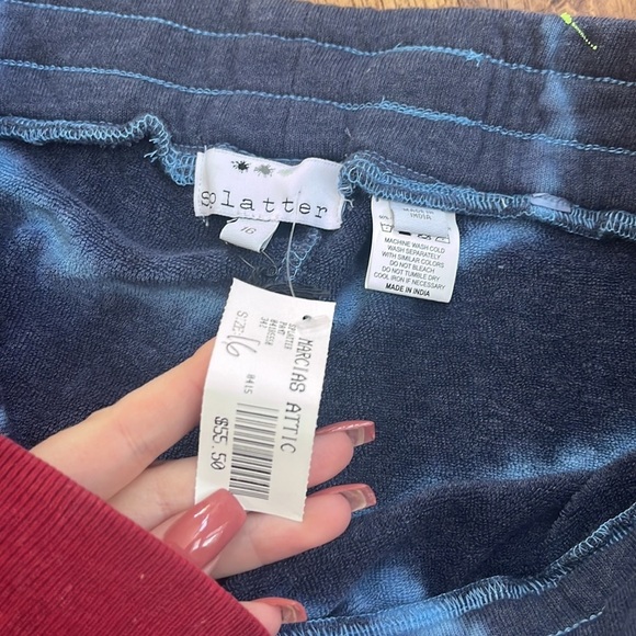 NWT Splatter Kids Blue Joggers Size 16 - Picture 4 of 7